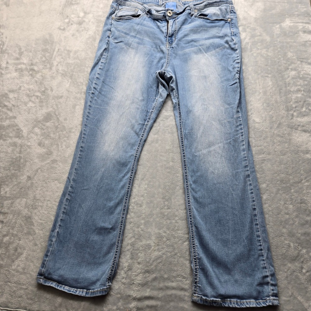 Hydraulic Lola Curvy Slim Boot Womens Size 20W 38x29 Jeans Light Wash Denim